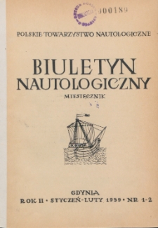 Biuletyn Nautologiczny, nr 1-2, 1959 r.