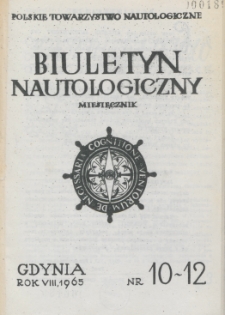 Biuletyn Nautologiczny, nr 10-12, 1965 r.