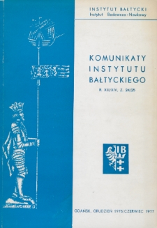 Komunikaty Instytutu Bałtyckiego, z.24/25
