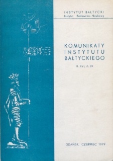 Komunikaty Instytutu Bałtyckiego, z.29