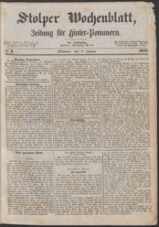 Stolper Wochenblatt. Zeitung f&uuml;r Hinterpommern № 3