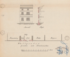 Dokumentacja techniczna budynku przy dawnej ulicy M&uuml;hlenthormauer 5 - ulica nie istnieje