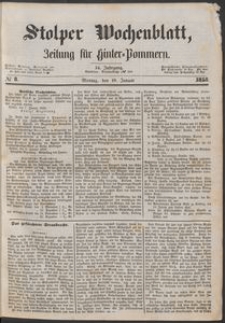Stolper Wochenblatt. Zeitung für Hinterpommern № 8