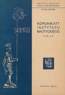 Komunikaty Instytutu Bałtyckiego, z.34