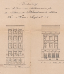 Dokumentacja techniczna budynku przy dawnej ulicy Mühlenthormauer 1 - ulica nie istnieje