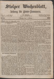 Stolper Wochenblatt. Zeitung f&uuml;r Hinterpommern № 14