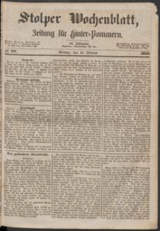 Stolper Wochenblatt. Zeitung f&uuml;r Hinterpommern № 20