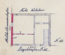 Dokumentacja techniczna budynku przy dawnej ulicy Mühlenthormauer 28 - ulica nie istnieje