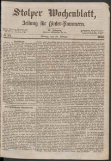 Stolper Wochenblatt. Zeitung f&uuml;r Hinterpommern № 23