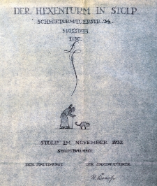 Dokumentacja techniczna budynku przy ulicy Francesco Nullo 34 (Baszta Czarownic)