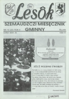 Lesôk Szemaudzczi Miesęcznik Gminny, 1994, rujan, Nr 10 (22)