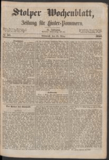 Stolper Wochenblatt. Zeitung f&uuml;r Hinterpommern № 30