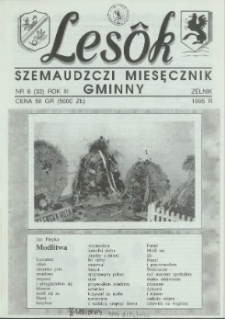 Lesôk Szemaudzczi Miesęcznik Gminny, 1995, zélnik, Nr 8 (32)