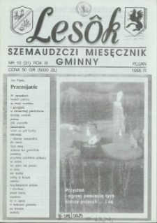 Lesôk Szemaudzczi Miesęcznik Gminny, 1995, rujan, Nr 10 (34)