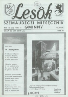 Lesôk Szemaudzczi Miesęcznik Gminny, 1995, godnik, Nr 12 (36)