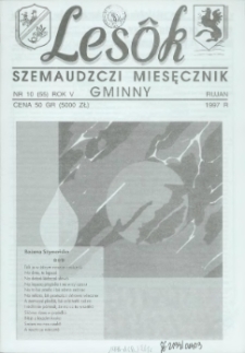 Lesôk Szemaudzczi Miesęcznik Gminny, 1997, rujan, Nr 10 (55)