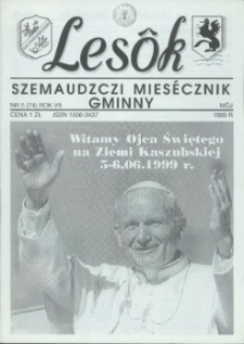 Lesôk Szemaudzczi Miesęcznik Gminny, 1999, môj, Nr 5 (74)
