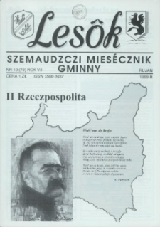 Lesôk Szemaudzczi Miesęcznik Gminny, 1999, rujan, Nr 10 (79)