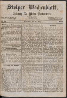 Stolper Wochenblatt. Zeitung f&uuml;r Hinterpommern № 37