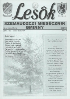 Lesôk Szemaudzczi Miesęcznik Gminny, 2001, godnik, Nr 12 (106)