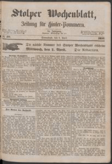 Stolper Wochenblatt. Zeitung f&uuml;r Hinterpommern № 40