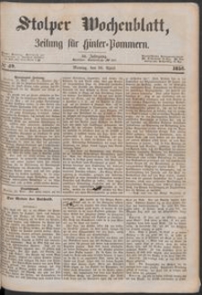 Stolper Wochenblatt. Zeitung für Hinterpommern № 49