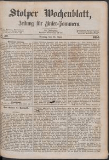Stolper Wochenblatt. Zeitung f&uuml;r Hinterpommern № 49