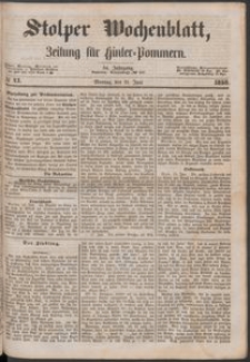 Stolper Wochenblatt. Zeitung f&uuml;r Hinterpommern № 71