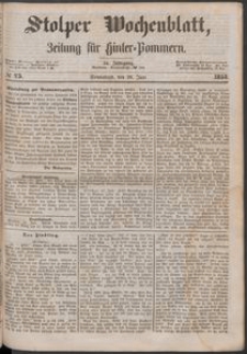 Stolper Wochenblatt. Zeitung f&uuml;r Hinterpommern № 73