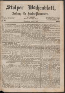 Stolper Wochenblatt. Zeitung f&uuml;r Hinterpommern № 82