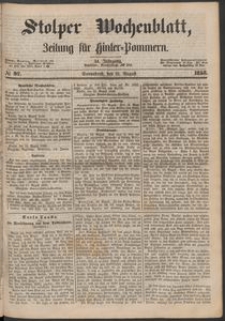 Stolper Wochenblatt. Zeitung f&uuml;r Hinterpommern № 97