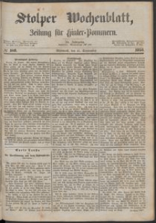 Stolper Wochenblatt. Zeitung f&uuml;r Hinterpommern № 108