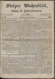 Stolper Wochenblatt. Zeitung f&uuml;r Hinterpommern № 109