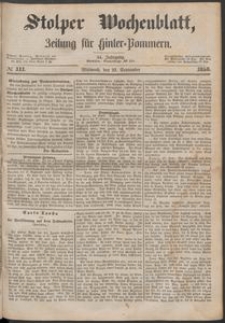 Stolper Wochenblatt. Zeitung f&uuml;r Hinterpommern № 111