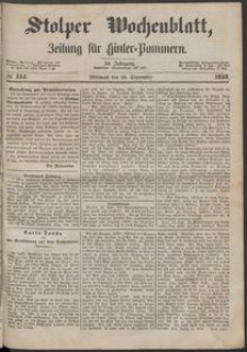Stolper Wochenblatt. Zeitung f&uuml;r Hinterpommern № 114