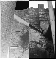 Słupsk - wejście do Bramy Młyńskiej i fragment muru miejskiego