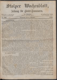 Stolper Wochenblatt. Zeitung f&uuml;r Hinterpommern № 139