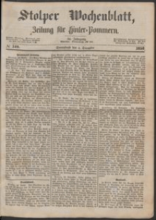 Stolper Wochenblatt. Zeitung für Hinterpommern № 142
