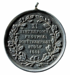Medal wybity z okazji XI Święta Strzeleckiego Pomorza Tylnego