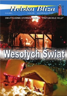 Helska Bliza : dwutygodnik Stowarzyszenia "Przyjaciele Helu", 2003, nr 22