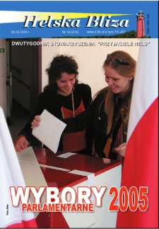 Helska Bliza : dwutygodnik Stowarzyszenia "Przyjaciele Helu", 2005, nr 16