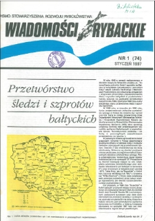 Wiadomości Rybackie : pismo Stowarzyszenia Rozwoju Rybołówstwa, 1997, nr 1