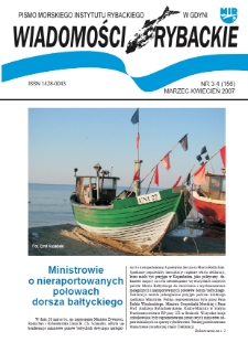 Wiadomości Rybackie : pismo Morskiego Instytutu Rybackiego w Gdyni, 2007, nr 3-4