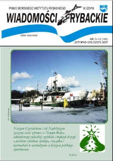 Wiadomości Rybackie : pismo Morskiego Instytutu Rybackiego w Gdyni, 2007, nr 11-12