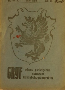 Gryf : pismo poświęcone sprawom kaszubsko-pomorskim, 1922, nr 2