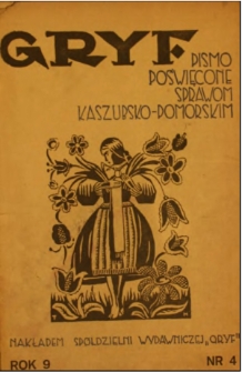 Gryf : pismo poświęcone sprawom kaszubsko-pomorskim, 1934, nr 4