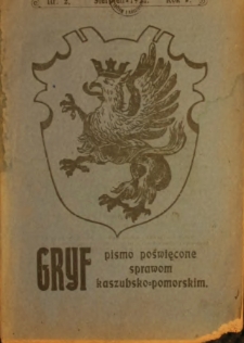 Gryf : pismo poświęcone sprawom kaszubsko-pomorskim, 1921, nr 2
