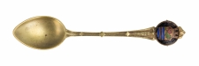 Łyżeczka pamiątkowa z herbem Słupska (Stolp) w koronie
