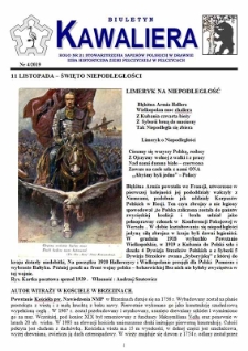 Kawaliera : biuletyn Koła 21, 2019, nr 4