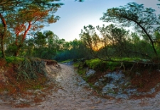 Słowiński Park Narodowy: szlak parking Czołpino Leśny, ruchome wydmy, plaża